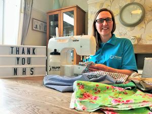 Supporting image for story: Telford college tutors are sewing for the NHS