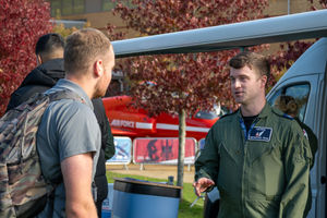 Visitors to the show got the lowdown on the role of the RAF and careers available.