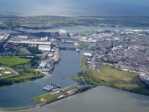 Barrow-in-Furness from the air