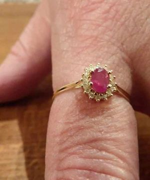 The ring Christine received as a gift