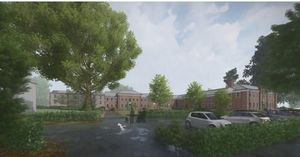 Neuadd Maldwyn Graphic - how it could look when finished.