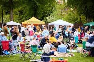 The school fields were full of local families enjoying live music, food and drink and traditional games and activities.