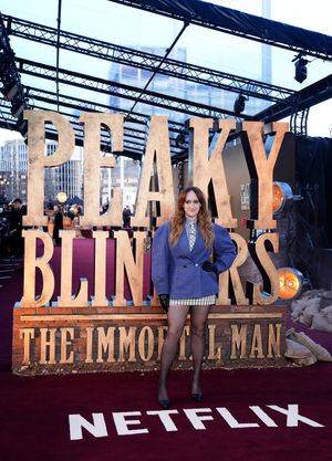 Brittany Broski attending the global premiere for Peaky Blinders: The Immortal Man at Symphony Hall, Birmingham. Photo: Jacob King/PA Wire