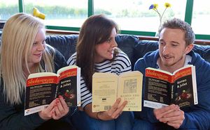 Drama tutor Cherelle Newson, principal Lucy and Tom Lowrie-Herz