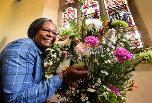 Dawn Bradshaw, who has created displays. Pic: Tim Thursfield
