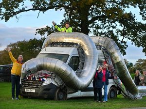 Supporting image for story: Ironwork Centre's giant millipede is a real ‘feet’ of artistic brilliance