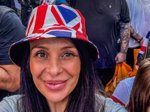 Councillor Jade Chapman at the Unite the Kingdom protest