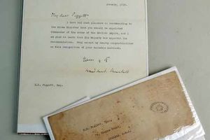 Supporting image for story: From a letter signed by Churchill to a telegram declaring WW2, just some of the items under the hammer in Shrewsbury