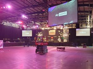 Supporting image for story: Final work for Grand Slam of Darts underway to get Wolverhampton ready for a bullseye