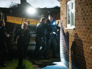Supporting image for story: Watch police smash down Shrewsbury front door in dramatic drugs raid video