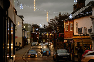 Cheshire Street is lit with festive decorations once again