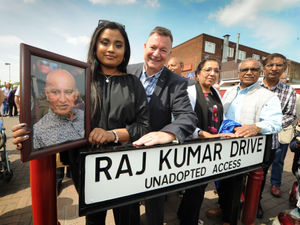 Supporting image for story: Road renamed after popular Wolverhampton shopkeeper Raj Kumar - WATCH