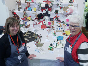 Supporting image for story: Welsh school children made sensational snowmen and rocking reindeers for the Winter Fair.