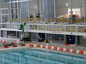 Supporting image for story: Aquatics centre on course to reopen later in year