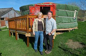 Katrina and Steve Boydon, from Barnutopia, near Oswestry, have been doing the care and maintenance work on site