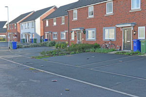 Gas cannisters rained down on nearby roads during the fire