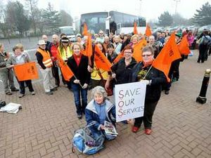 Supporting image for story: Thousands join cuts protest march