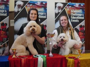 Supporting image for story: Meet the Shropshire dog grooming business team proving a hit with award judges 