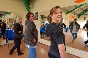 Drama tutor Cherelle Newson, principal Lucy Lowrie-Herz and dance teacher, Sian Archer