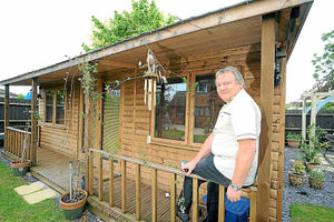 Supporting image for story: Man paradise - Dave's dream shed, complete with snooker, darts and beer. . .