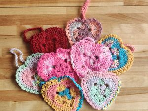 Supporting image for story: Telford's coronavirus 'Banksy' leaves mysterious crochet hearts encouraging people to help others
