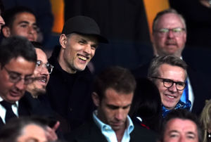 England manager Thomas Tuchel in the stands during the UEFA Champions League quarter final