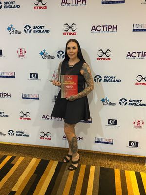 Lindsey with her England Boxing Awards