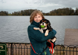 Trixi Field with her dog Harry