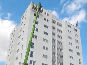 Supporting image for story: Tall order as final touches made to Telford tower block empty for almost two decades