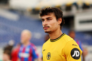 Hugo Bueno with Wolves in pre-season (Photo by Jack Thomas - WWFC/Wolves via Getty Images)
