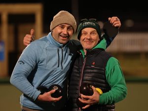 Loving every minute in the Allscott Heath Winter League