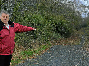 Supporting image for story: Old Shropshire railway line cycle path a muddy misery
