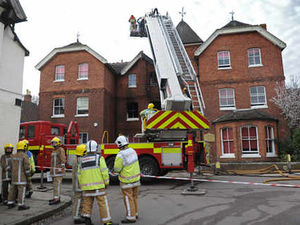 Supporting image for story: Lichfield Cathedral School hit by big blaze