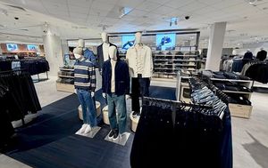 Images on Facebook show the new Menswear department