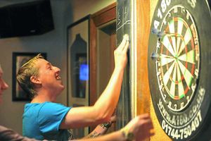 Martyn Causer retrieves his arrows