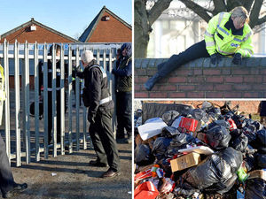Supporting image for story: Tipton traveller stand-off: Drama as family barricade themselves in private yard