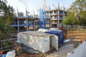 Building work continues on the now abandoned plans for Birmingham's 2022 Commonwealth Games Athletes Village in Perry Barr. Photo: Snappersk 