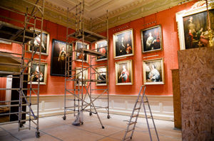 Renovation work has started on the dining room of Weston Park