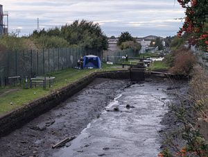 The canal was completely emptied during the seach