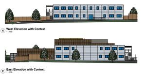 Design drawings of the temporary classroom block: Image: DHA Planning/Reds10 UK Ltd/Department for Education