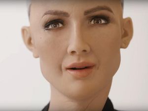 Supporting image for story: Sophia the humanoid robot would like a family one day