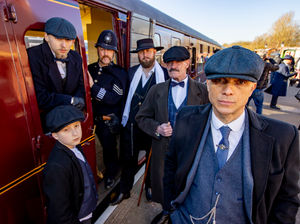 Supporting image for story: Peaky Blinders fans descend on Chasewater Railway to celebrate new series