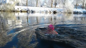 Melissa training for the challenge