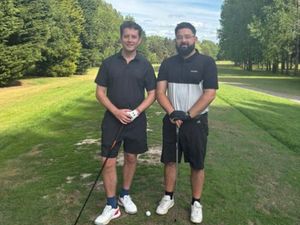 Supporting image for story: 'Every swing makes a difference!' Telford work colleagues take on monumental golf challenge in aid of charity