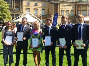 Supporting image for story: Ellesmere students visit Buckingham Palace to collect Duke of Edinburgh awards