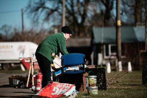 The clean-up operation at West Mid Showground  