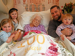 Supporting image for story: Rachel celebrates 100th birthday surrounded by friends and family