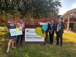 Members of The IGBBF committee and the Jackfield Band (left to right) Annette and Neil Fury, Paul France and John Neathey.
