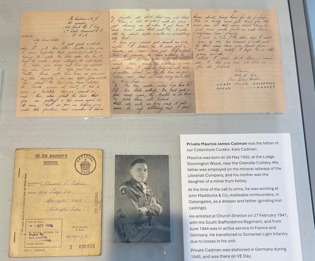 Close-up of part of the display at the Iron Bridge Tollhouse