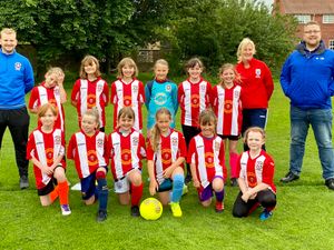 Supporting image for story: Newport Girls FC squads celebrate new kit arrangements
